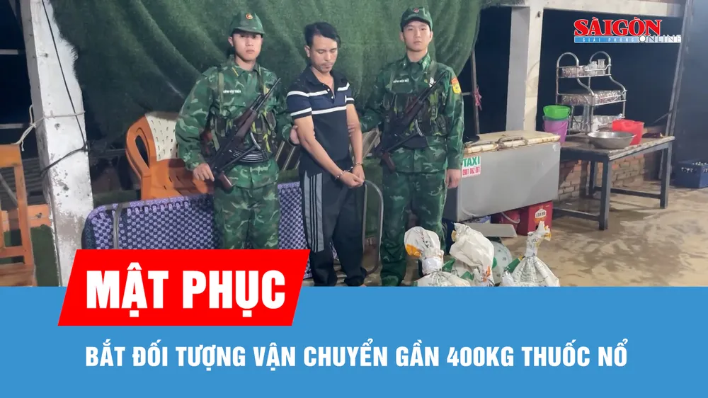 Quảng Ngãi bắt giữ vụ vận chuyển gần 400kg thuốc nổ