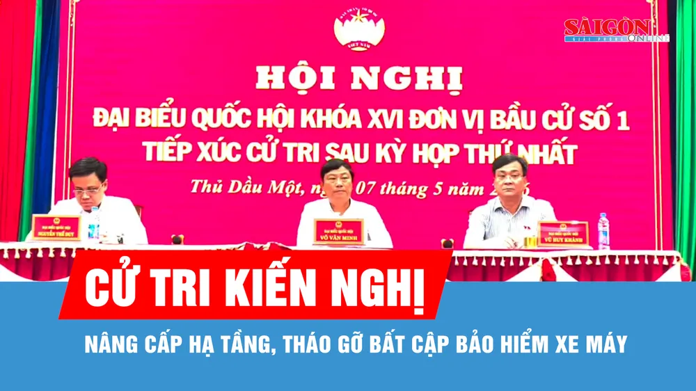 Cử tri kiến nghị nâng cấp hạ tầng, tháo gỡ bất cập bảo hiểm xe máy