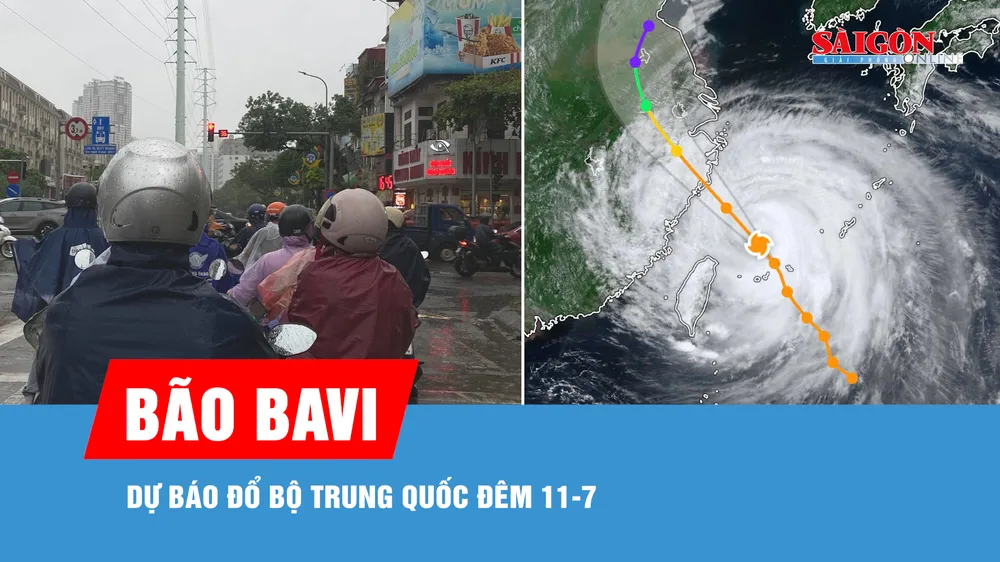 Bão Bavi dự báo đổ bộ Trung Quốc đêm 11-7, miền Bắc sắp có đợt mưa lớn