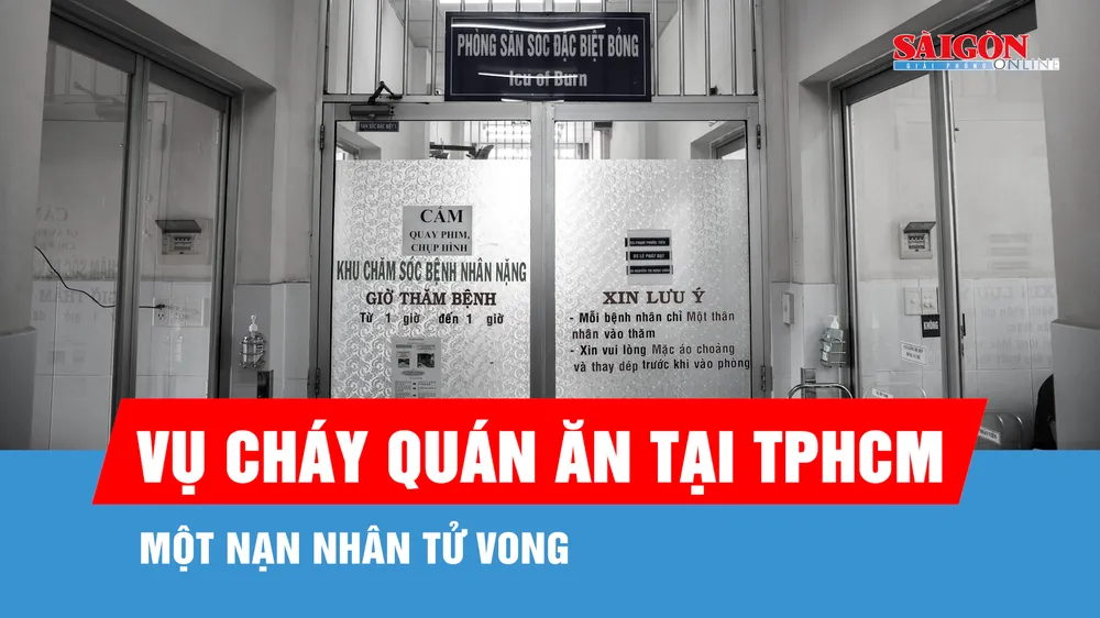 Vụ cháy quán ăn tại TPHCM: Một nạn nhân tử vong
