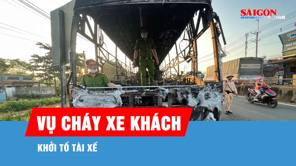Khởi tố tài xế trong vụ cháy xe khách làm 7 người tử vong