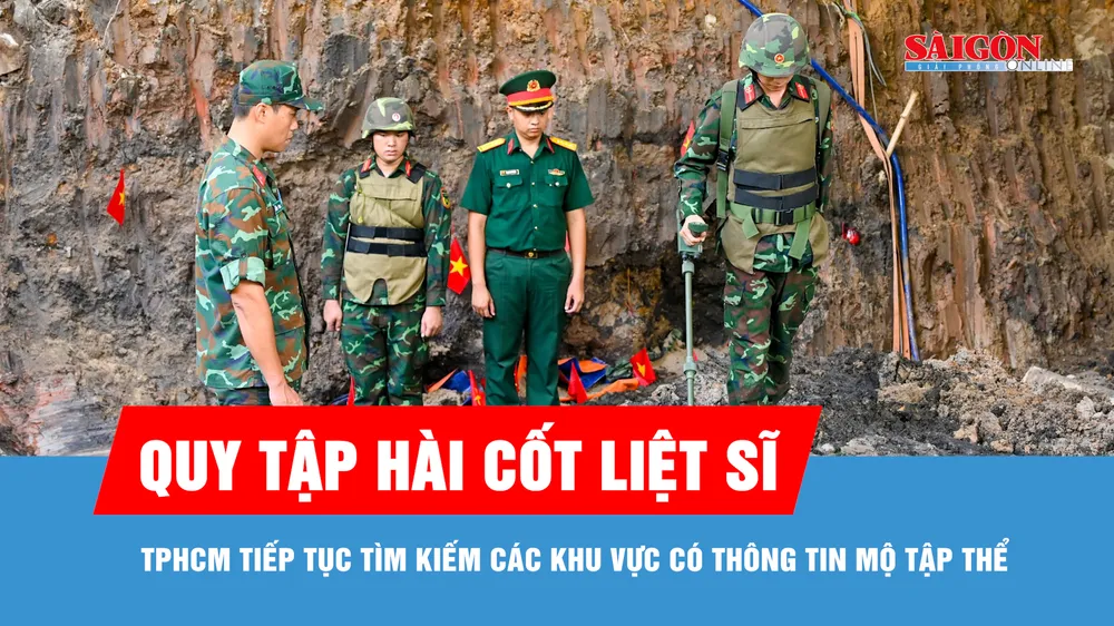 TPHCM khảo sát, tìm kiếm hài cốt liệt sĩ tại các khu vực có thông tin mộ tập thể