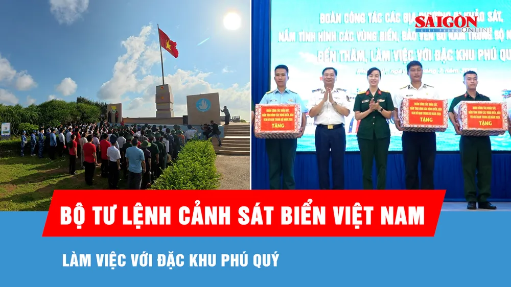 Bộ Tư lệnh Cảnh sát biển Việt Nam làm việc với đặc khu Phú Quý