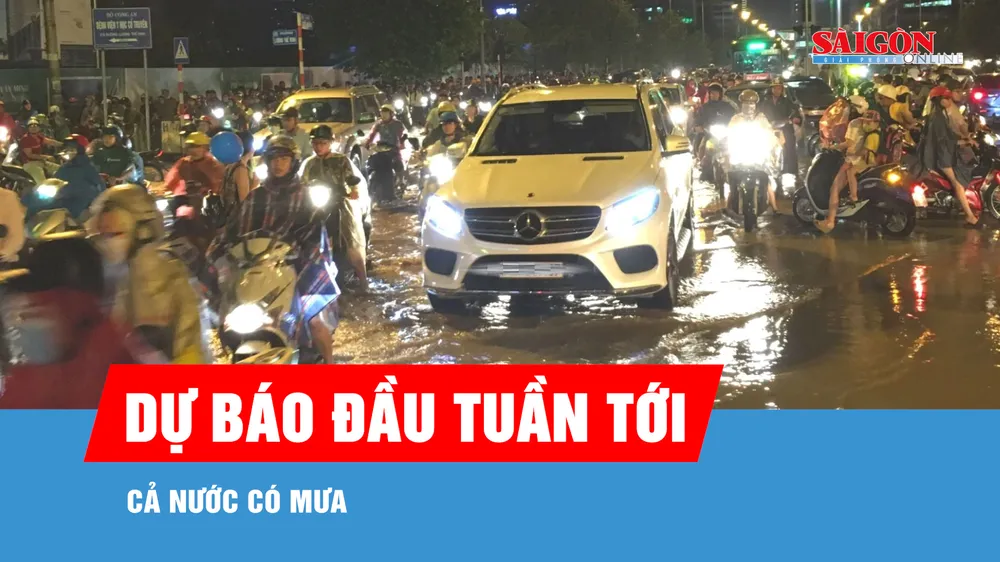 Dự báo đầu tuần tới, cả nước có mưa