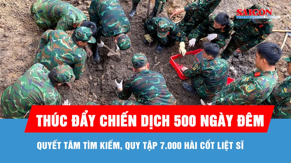 Thúc đẩy chiến dịch 500 ngày đêm: Quyết tâm tìm kiếm, quy tập 7.000 hài cốt liệt sĩ