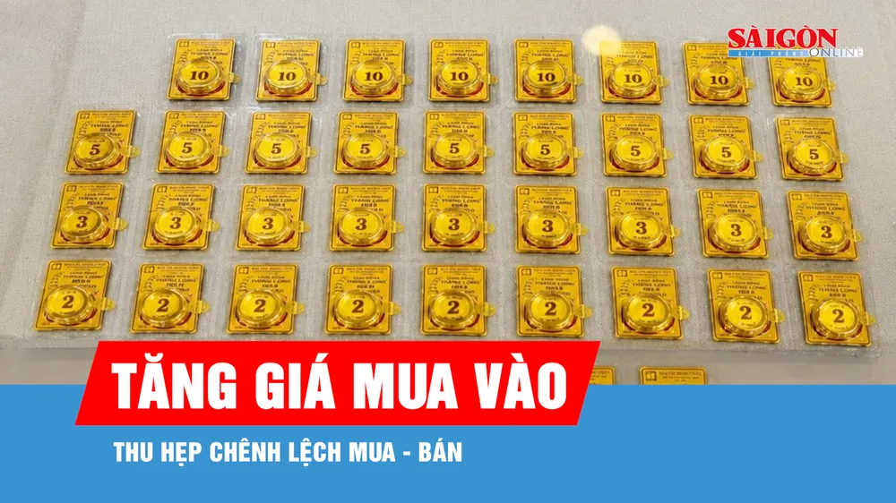 Vàng miếng SJC lên 141 triệu đồng/lượng, chênh lệch mua - bán hạ nhiệt