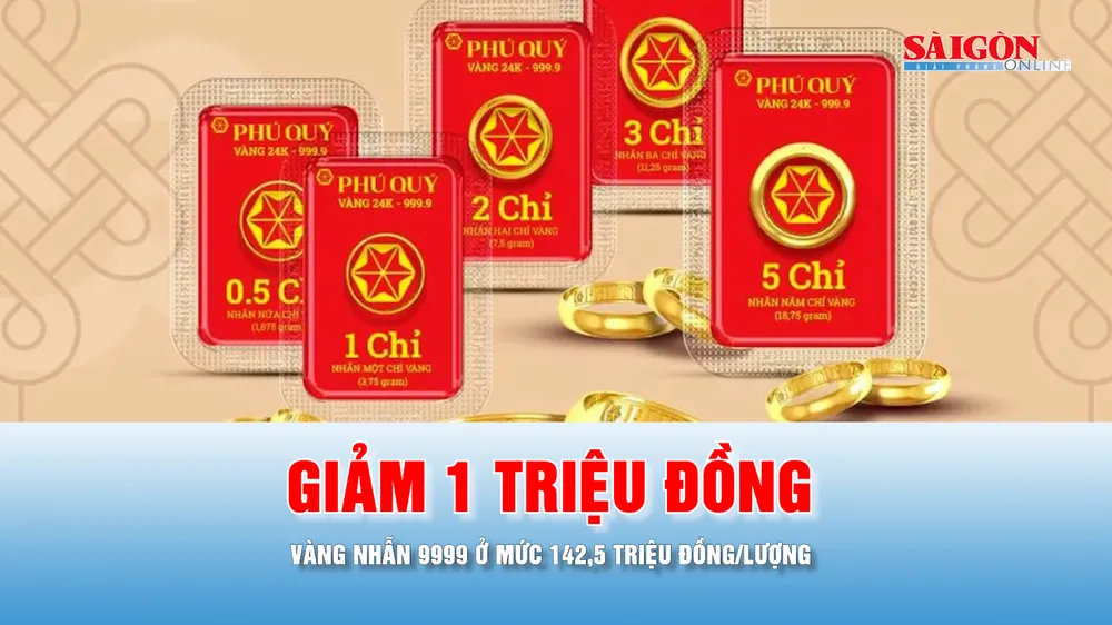 Podcast bản tin tối 6-8: Giá vàng nhẫn 9999 giảm 1 triệu đồng/lượng