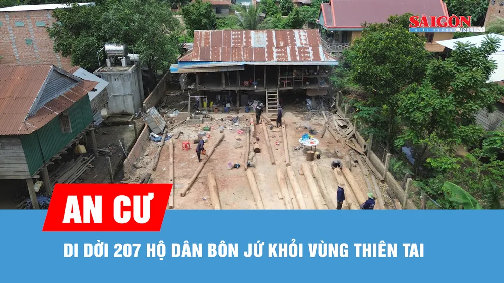 Gia Lai: Đồng bào Jrai tháo dỡ nhà cũ, sẵn sàng di dời lên khu tái định cư