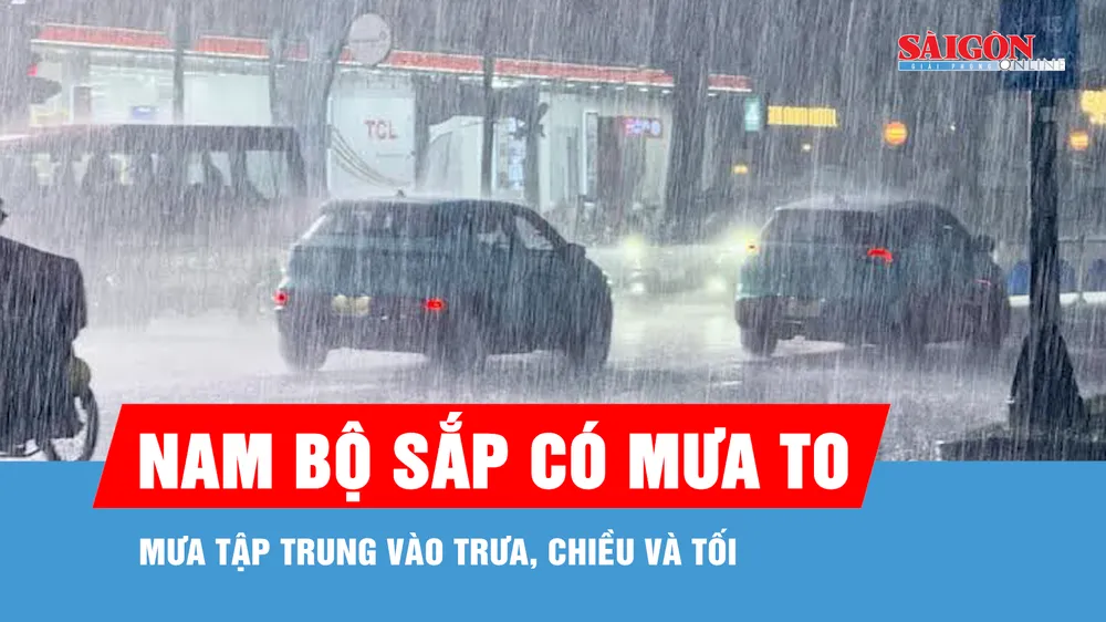 Nam bộ sắp có đợt mưa diện rộng
