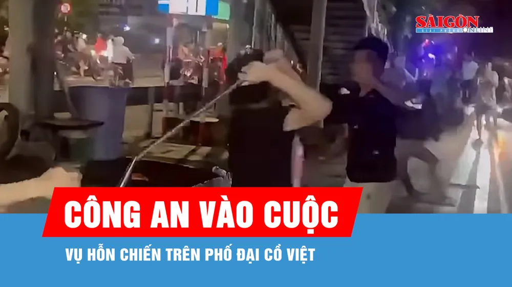 Công an xác minh nhóm thanh niên hỗn chiến trên phố Đại Cồ Việt
