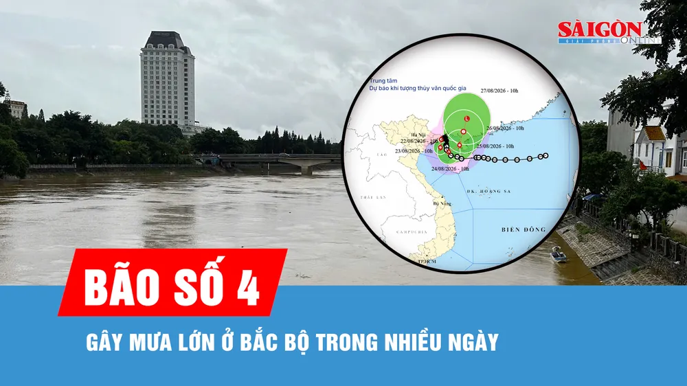 Bão số 4 (Narra) di chuyển chậm, gây mưa nhiều ngày