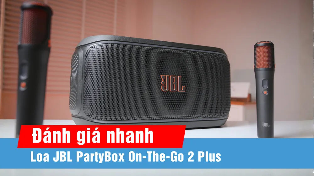 JBL PartyBox On-The-Go 2 Plus: Hát karaoke mọi bài hát với công nghệ AI tách lời