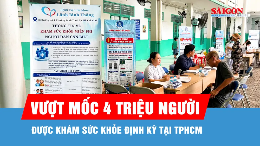 Hơn 4 triệu người dân TPHCM được khám sức khỏe