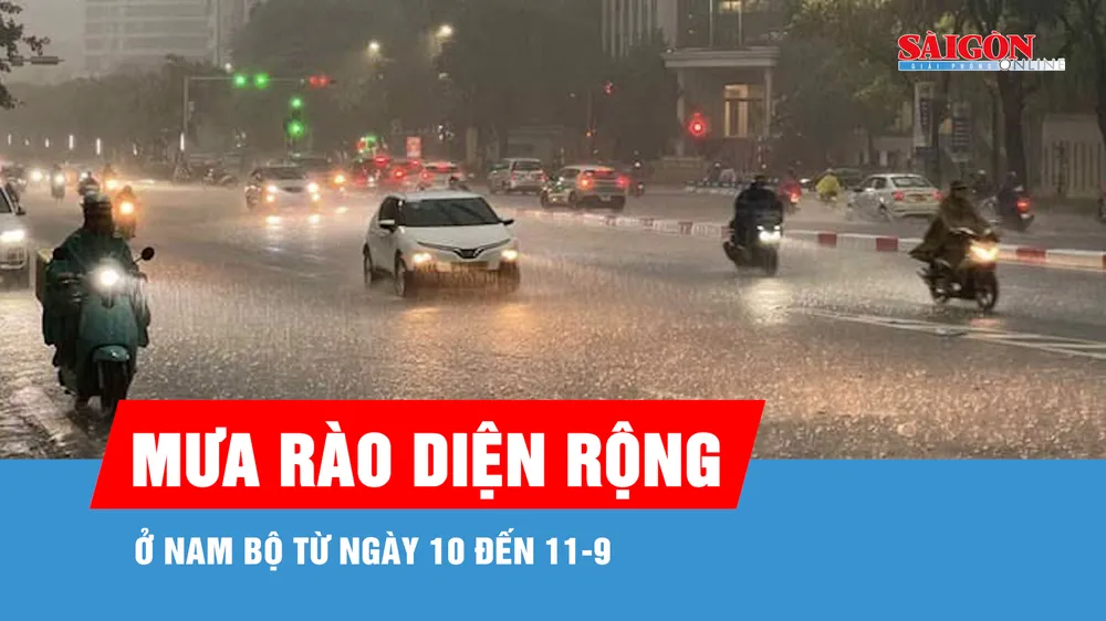 Cảnh báo: TPHCM mưa dông chiều nay
