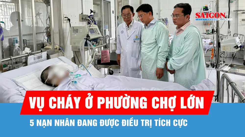 Lãnh đạo TPHCM thăm các nạn nhân vụ cháy ở phường Chợ Lớn