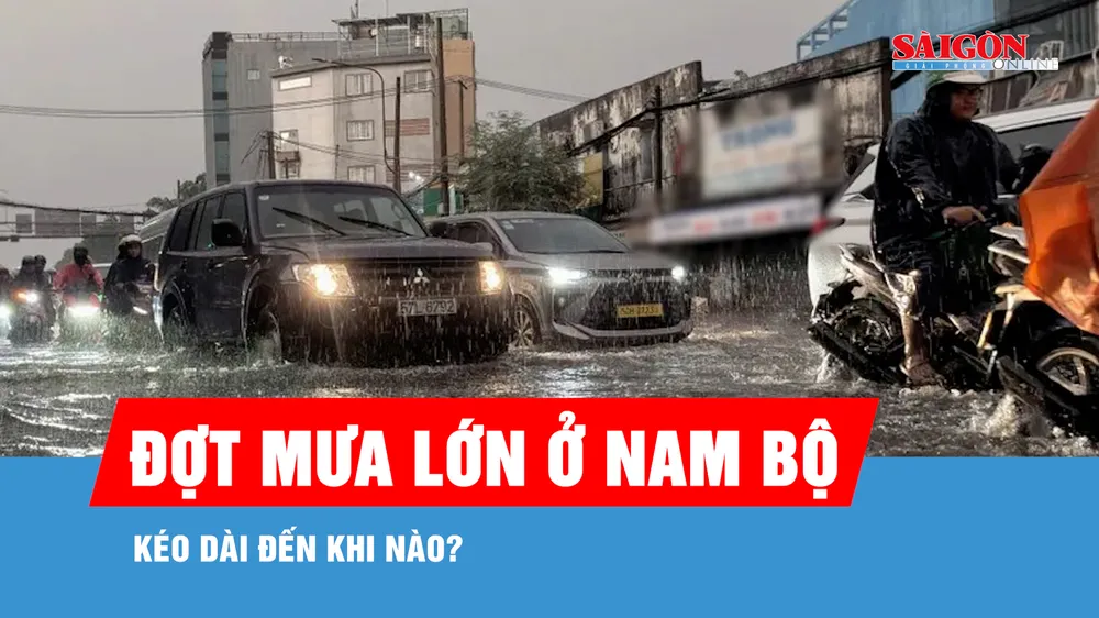 TPHCM và Nam bộ mưa to từ chiều nay