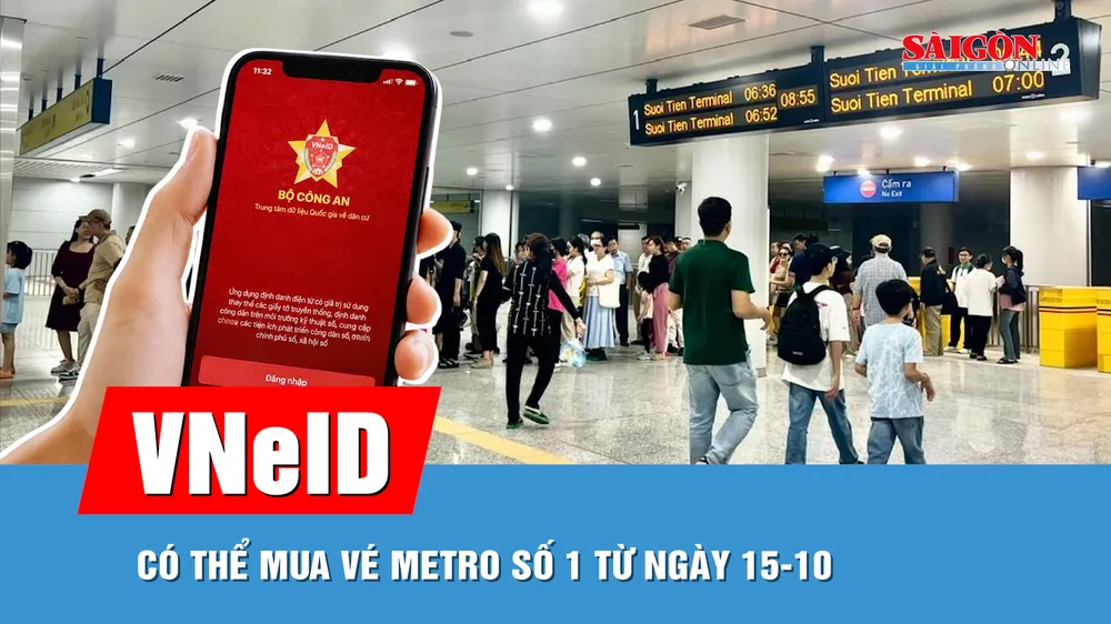 Tính năng mới, mua vé Metro số 1 trực tiếp trên VNeID