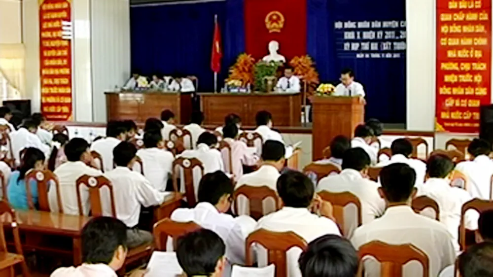 Hội đồng nhân dân huyện Cái Nước. Ảnh: ctvcamau.vn
