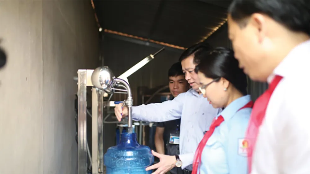 Công trình nước sạch Trường Tiểu học Hồ Sơn, huyện Hữu Lũng, tỉnh Lạng Sơn do Suntory PepsiCo Việt Nam tài trợ