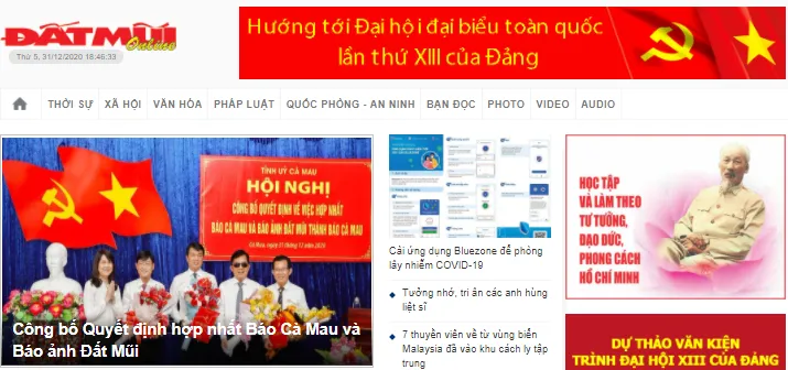 Chính thức hợp nhất Báo Cà Mau và Báo ảnh Đất Mũi