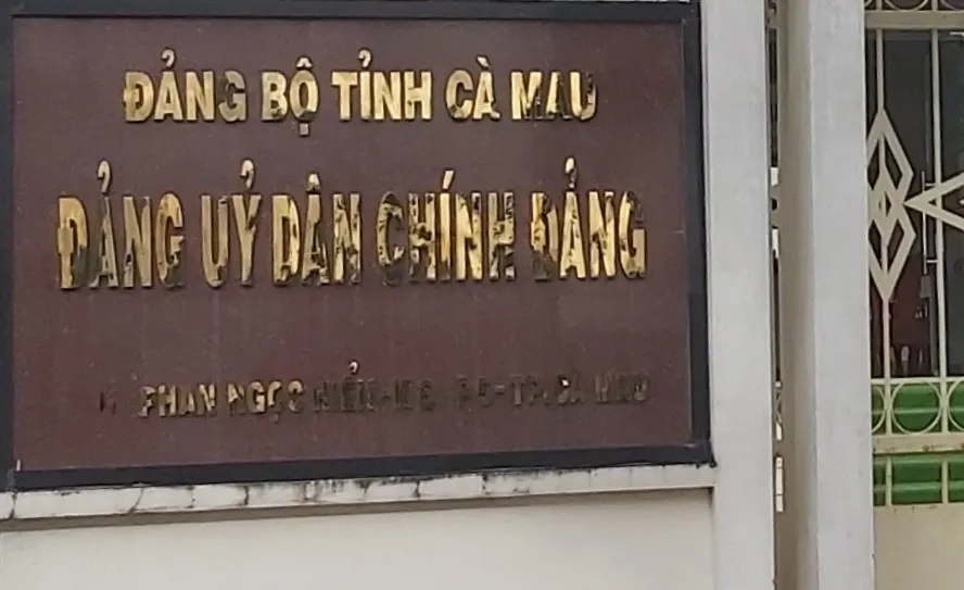 Cà Mau: Nguyên kế toán Đảng ủy Dân Chính Đảng chiếm giữ trên 1 tỷ đồng tiền đảng phí