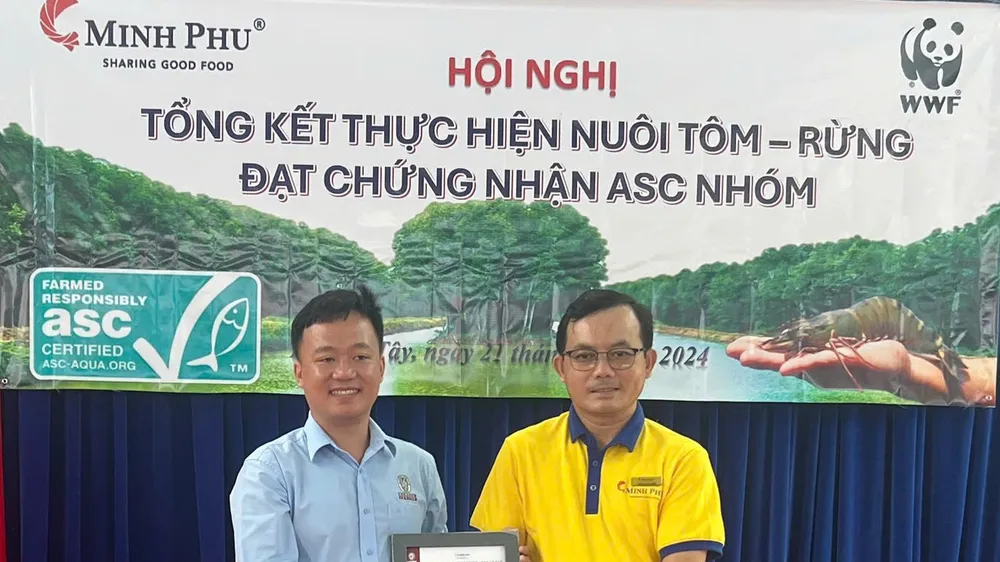 Chứng nhận ASC Group mô hình tôm - rừng tại Cà Mau có quy mô lớn nhất