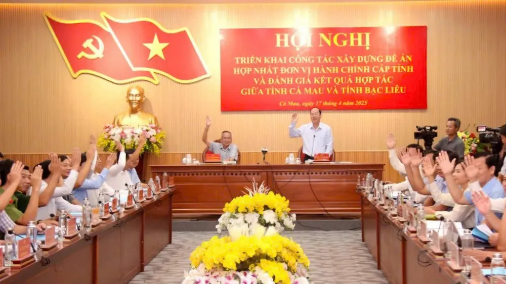 Bạc Liêu và Cà Mau triển khai xây dựng Đề án hợp nhất 2 tỉnh