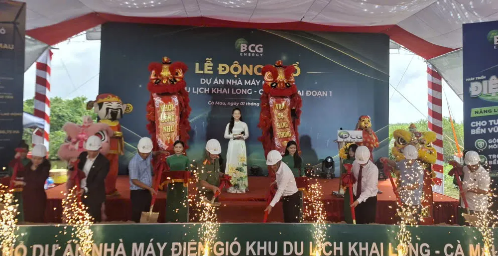 Cà Mau: Động thổ xây dựng nhà máy điện gió hơn 6.320 tỷ đồng