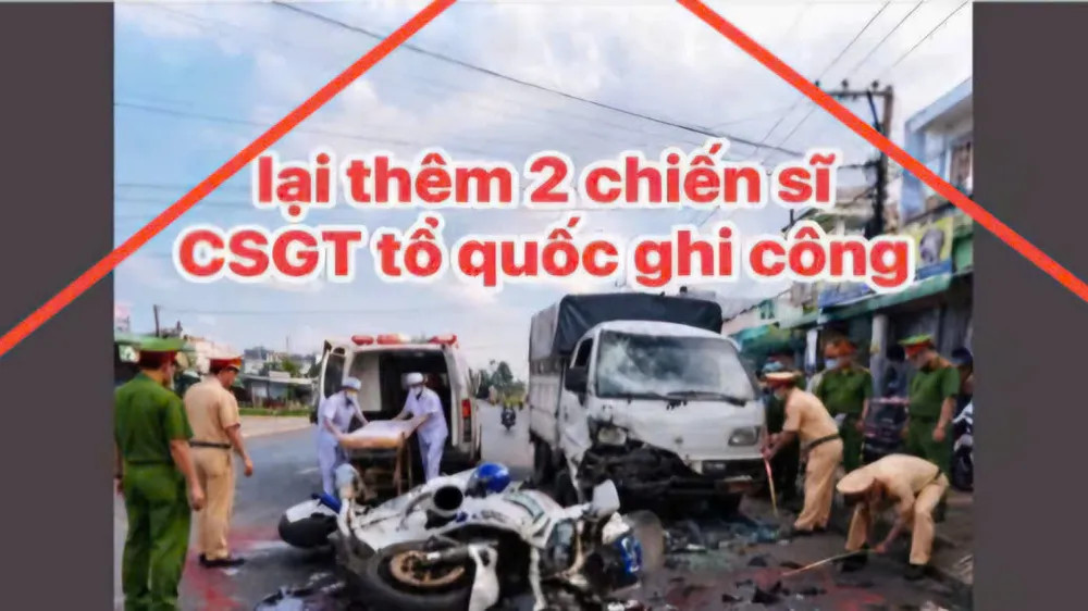 Công an bác thông tin cảnh sát giao thông truy đuổi phương tiện dẫn đến tai nạn ở Cà Mau