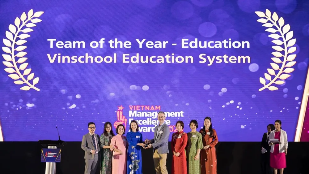 Vinschool nhận Giải thưởng Đội ngũ lãnh đạo xuất sắc nhất trong lĩnh vực giáo dục - Việt Nam tại Asian Management Excellence Award 2025