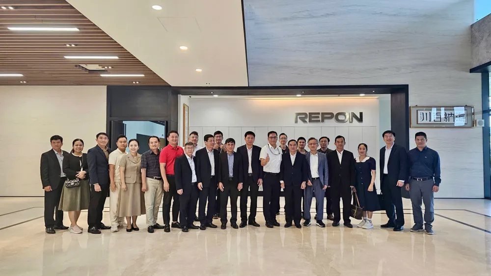 Đoàn công tác tỉnh Tây Ninh đến thăm, làm việc với lãnh đạo Nhà máy Repon (ẢNH: SỞ TÀI CHÍNH TỈNH TÂY NINH)