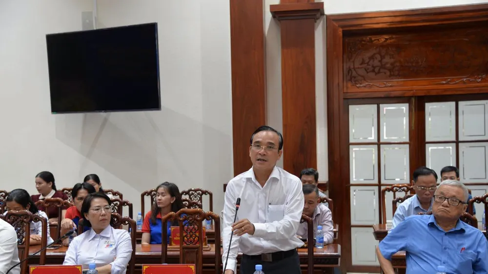 Đại diện Saigon Co.op chia sẻ tại hội nghị (NGỌC THÙY)