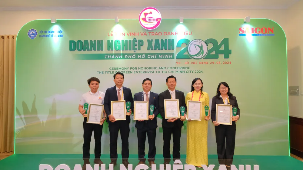 SATRA và các đơn vị thành viên tiếp tục nhận danh hiệu Doanh nghiệp xanh 2024