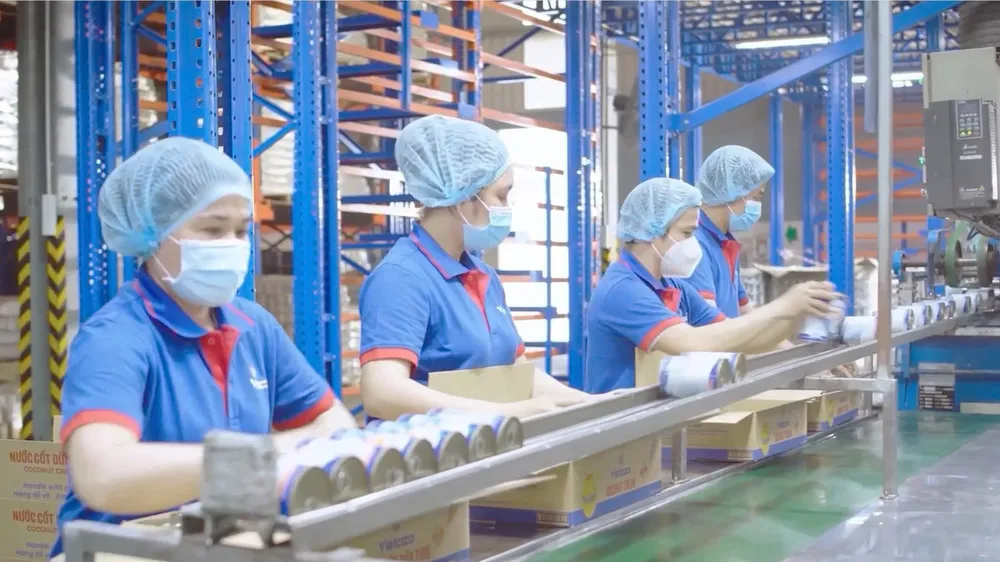 Sản xuất các sản phẩm từ dừa của Công ty TNHH chế biến dừa Lương Quới