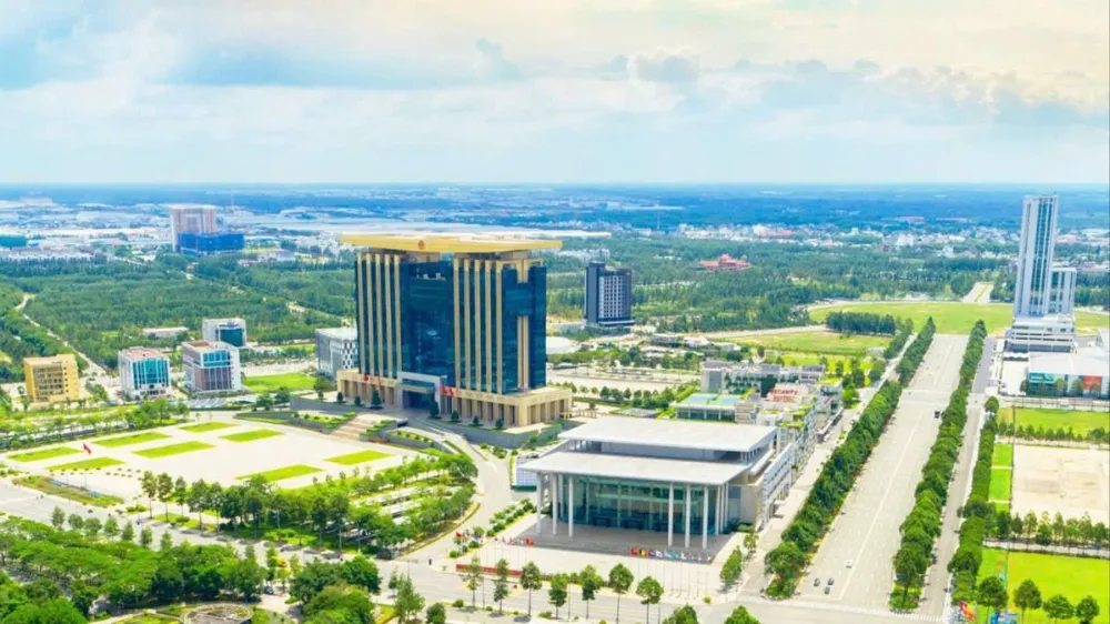 Một góc thành phố mới Bình Dương trước thời điểm hợp nhất TPHCM Ảnh: LÊ XUÂN