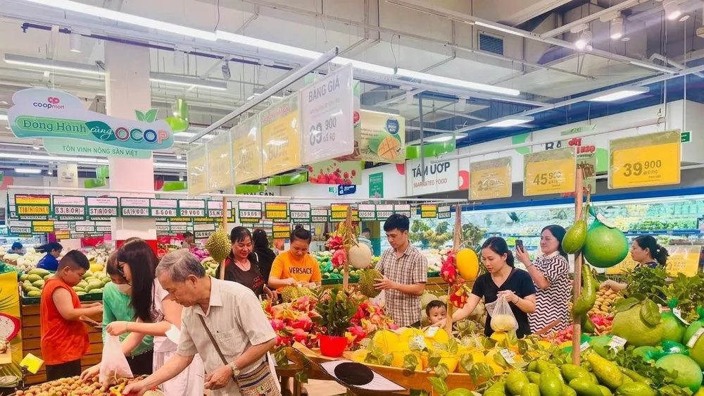 Sản phẩm OCOP tiêu thụ qua kênh phân phối siêu thị