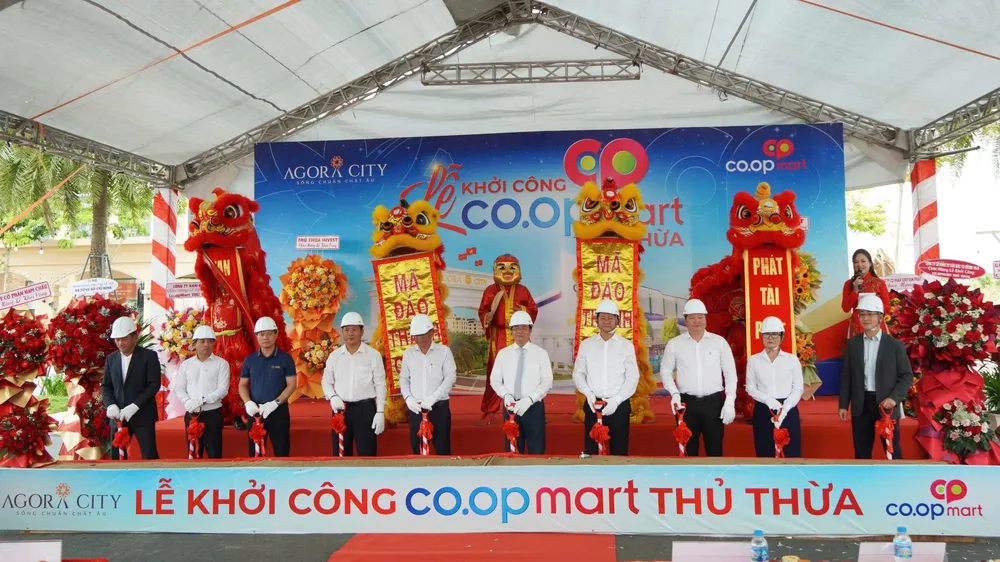 Khởi công siêu thị Co.opmart Thủ Thừa tại Tây Ninh