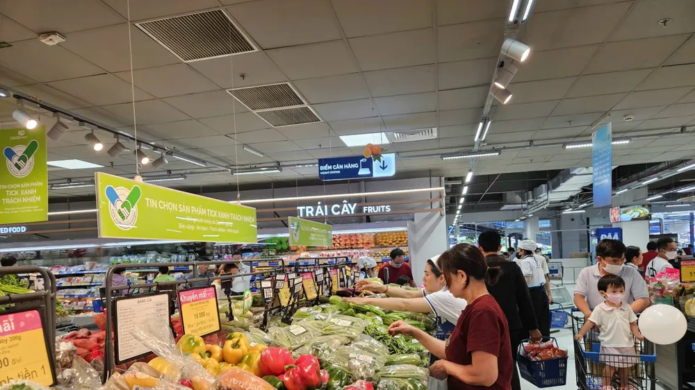 Nhờ sức mua tăng, doanh số bình quân của Saigon Co.op đã tăng 2 con số (ẢNH: HỒNG CHÂU)