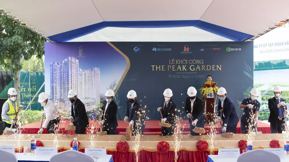 Hòa Bình khởi công xây dựng dự án The Peak Garden