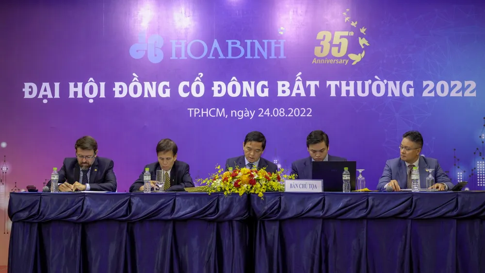 Đại hội đồng cổ đông bất thường 2022: Cổ đông HBC đồng thuận 100% các nội dung tờ trình 
