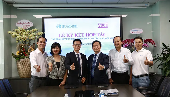 Tập đoàn Xây dựng Hòa Bình ký hợp tác với Hội Kỹ sư xây dựng Việt Nam
