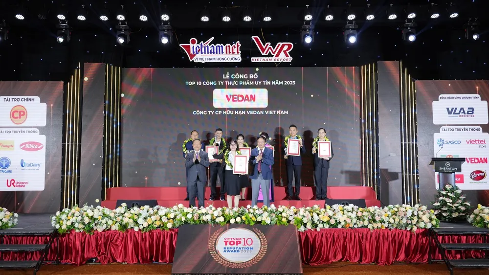 Vedan Việt Nam vinh dự đạt chứng nhận “Top 10 công ty thực phẩm uy tín năm 2023”