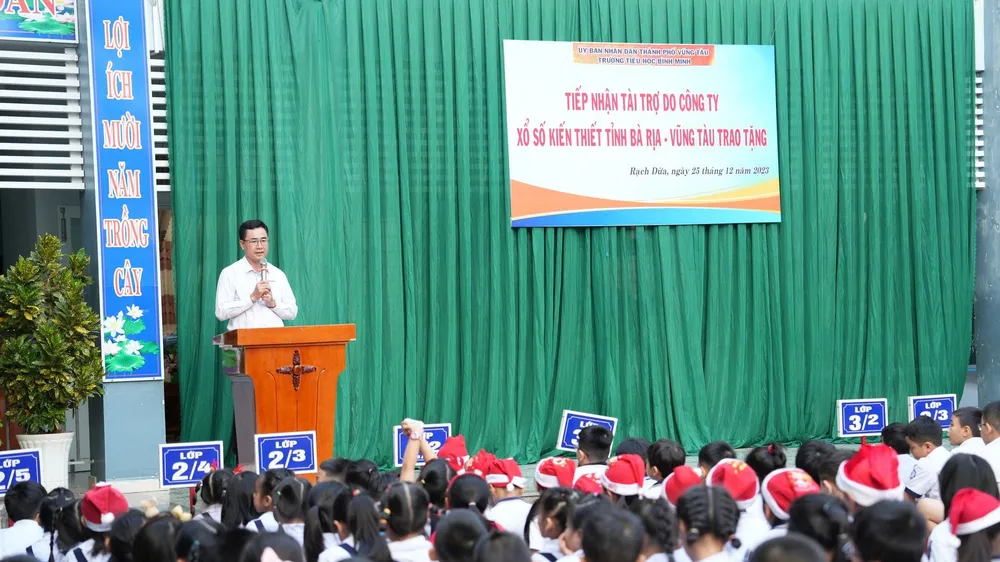 Công ty TNHH MTV XSKT Bà Rịa - Vũng Tàu đồng hành cùng nhiều hoạt động xã hội cho học sinh trong tỉnh