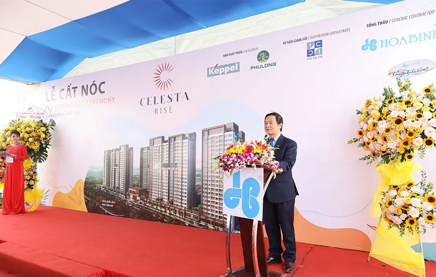 Dự án Celesta Rise cất nóc đúng tiến độ