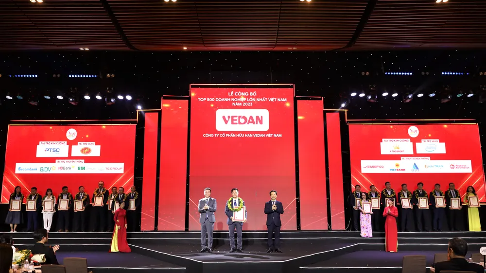 Công ty CPHH Vedan Việt Nam liên tiếp 11 năm có mặt trong Top 500 Doanh nghiệp lớn nhất Việt Nam 