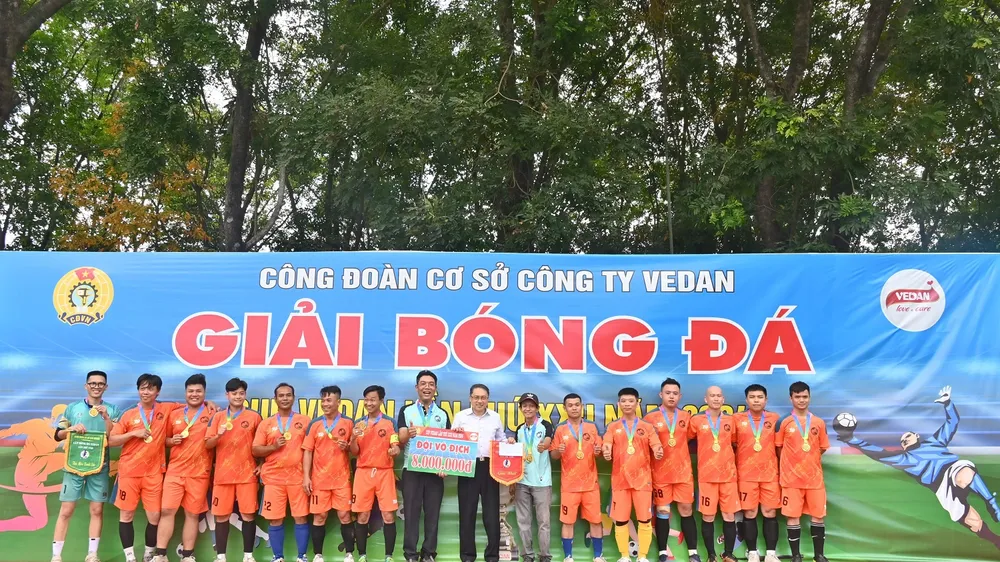 Công ty Vedan Việt Nam tổ chức giải bóng đá thường niên năm 2024