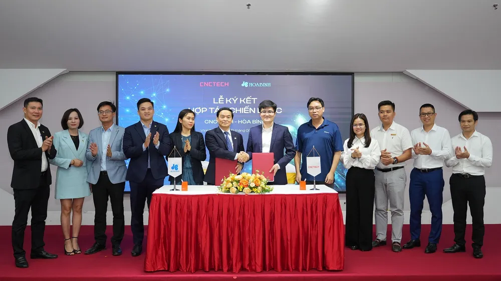 Tập đoàn CNCTech và Tập đoàn Xây dựng Hòa Bình ký kết hợp tác chiến lược 