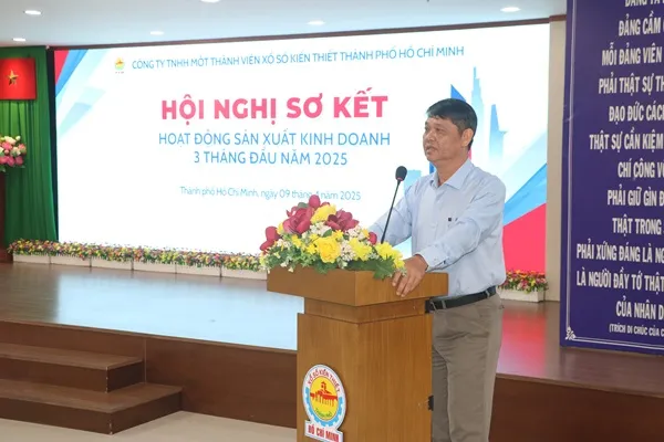 Công ty XSKT TPHCM tổ chức Hội nghị sơ kết hoạt động sản xuất kinh doanh quý 1 năm 2025