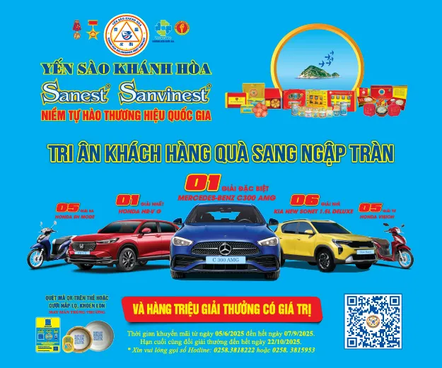 Yến Sào Khánh Hòa “Đãi” Fan Ngàn Quà Khủng Mùa Hè 2025!