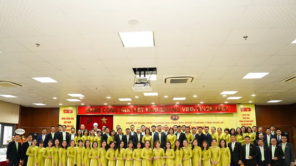 Ngân hàng Thương mại TNHH MTV Ngoại thương Công nghệ số tổ chức Đại hội đại biểu Đảng bộ lần thứ I